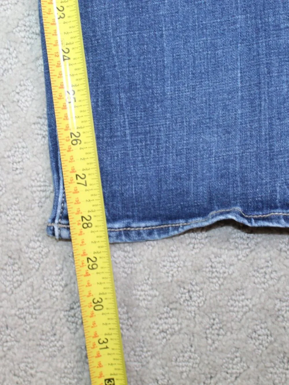 Depart West Size 30S Seeker Straight Leg Mid Rise Blue Jeans